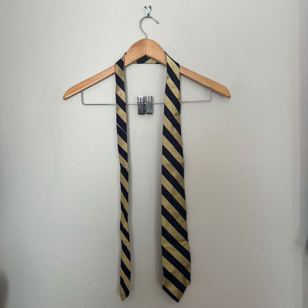 Bert Pulitzer Men’s Tie Yellow and Blue